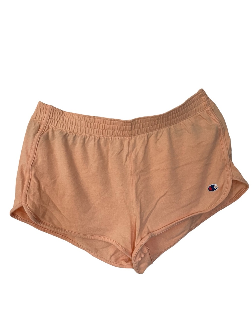 Coral Y2K Champion Mini Sweat Shorts